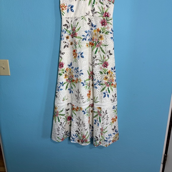 Sundance Camarillo Eyelet Dress Floral Maxi Dress Size 2 - Picture 3 of 9